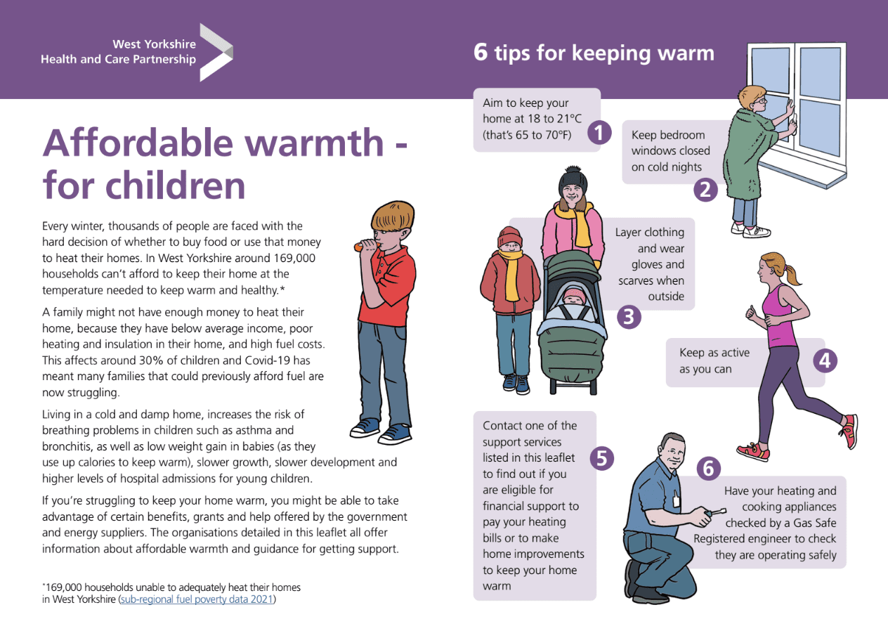 Affordable Warmth Children’s Leaflet - NHS Health Inequalities Toolkit